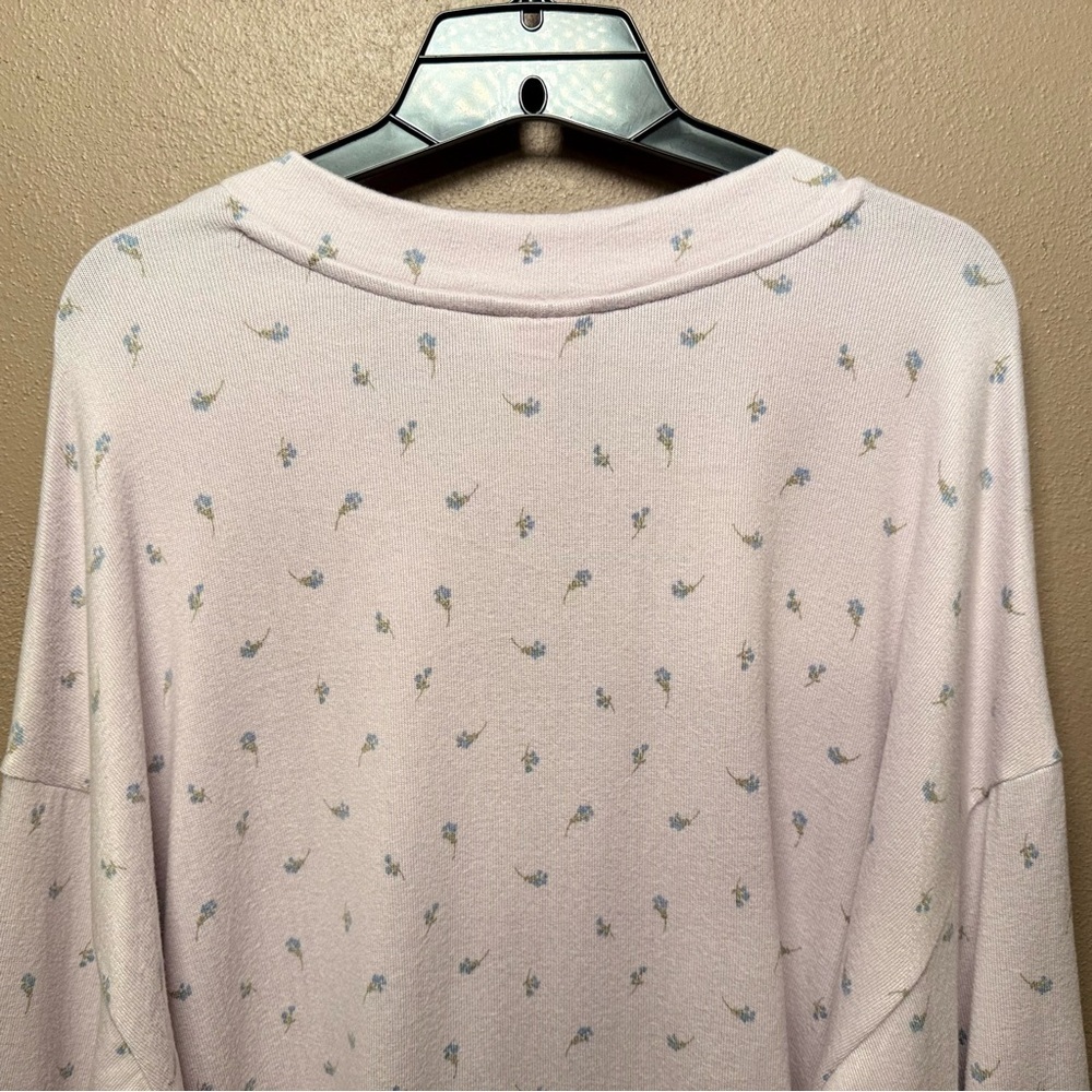 a.n.a. Women's Plus Lilac Long Sleeve Button Up Cardigan Size 1X Whimsy Florals - Picture 13 of 16